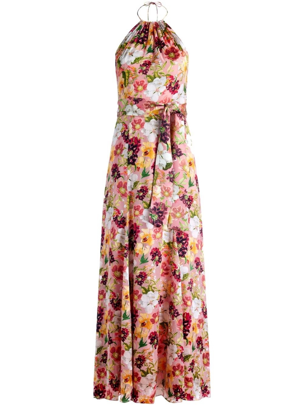 Alice + Olivia Dita Halter Silk Maxi Dress - Picture 5 of 13